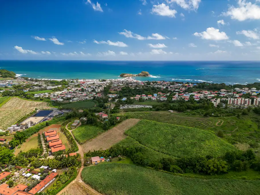 Le Tomobolo vu depuis les hauteurs de Sainte Marie